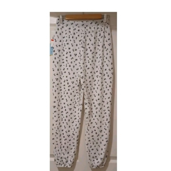 CeCe Holiday Ecru Soft pajamas Jogger Pants Casual - Picture 5 of 13